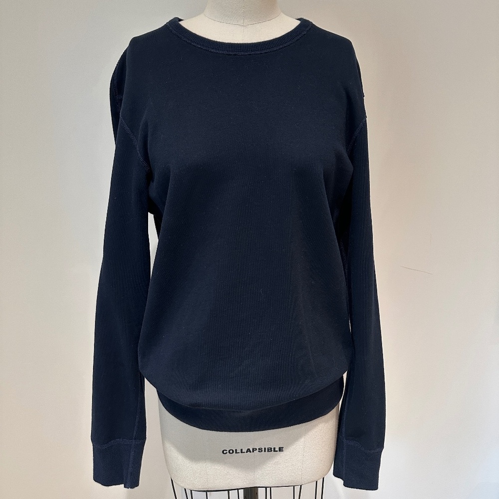 Reigning Champ Navy Crewneck Sweatshirt | Made in Canada | M (Unisex)